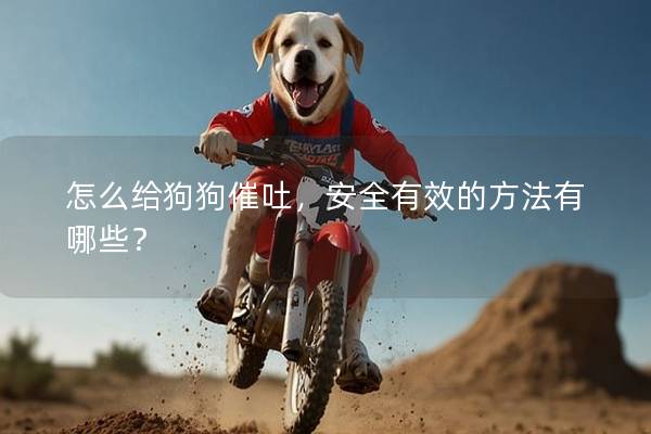 怎么给狗狗催吐，安全有效的方法有哪些？