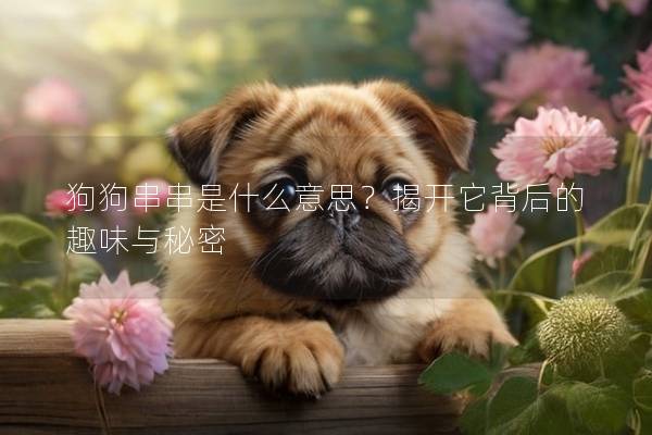 狗狗串串是什么意思？揭开它背后的趣味与秘密