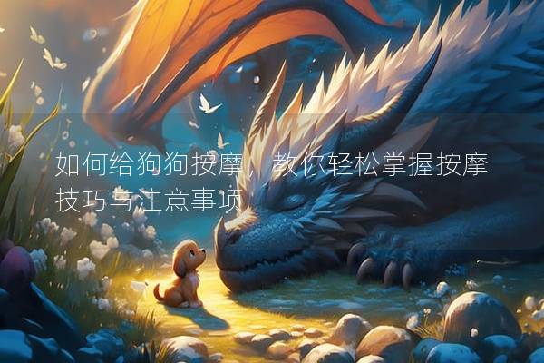 如何给狗狗按摩，教你轻松掌握按摩技巧与注意事项