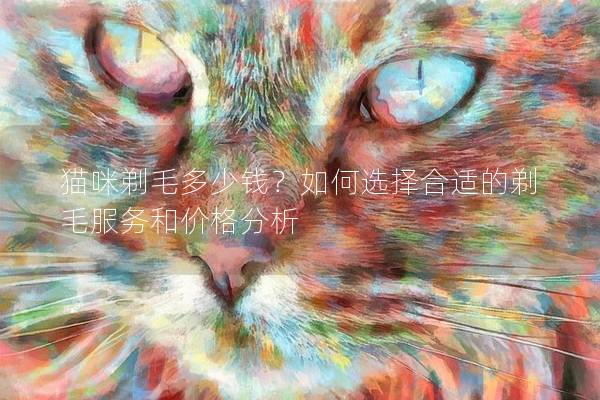 猫咪剃毛多少钱？如何选择合适的剃毛服务和价格分析