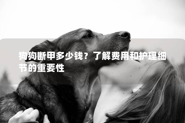 狗狗断甲多少钱？了解费用和护理细节的重要性