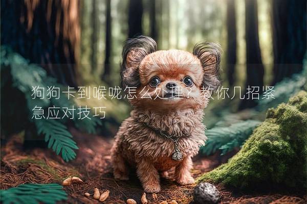 狗狗卡到喉咙怎么处理？教你几招紧急应对技巧