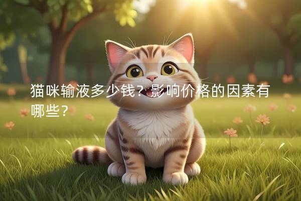 猫咪输液多少钱？影响价格的因素有哪些？